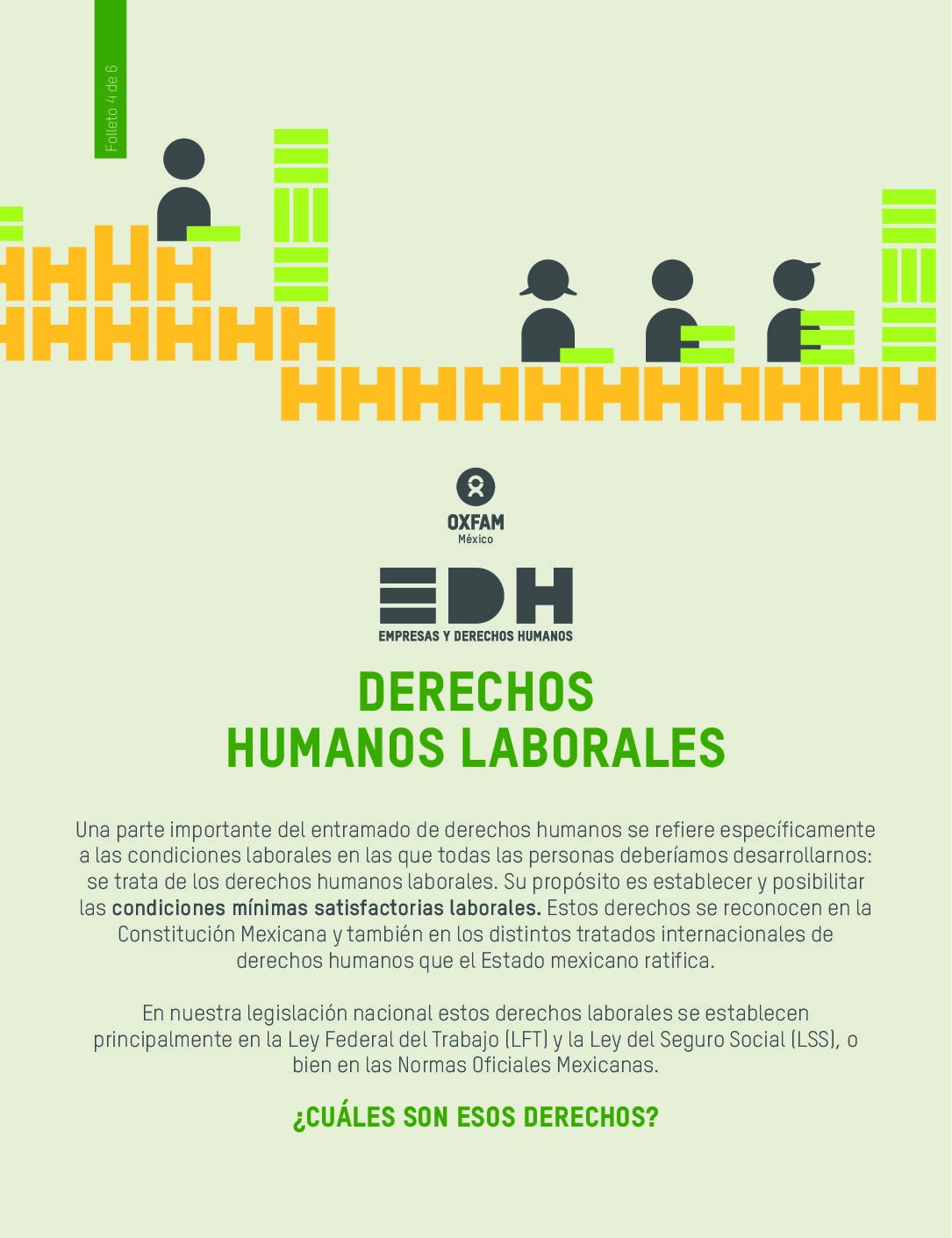 Folleto 4: Derechos Humanos Laborales. Caja de herramientas de Oxfam México. 2023